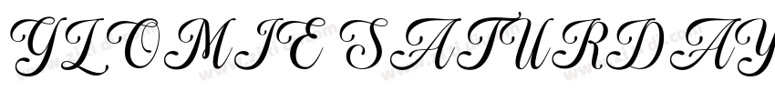 GLOMIE SATURDAY字体转换